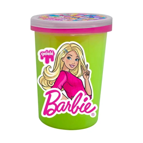 Slime pote 480g Barbie com glitter sortidas Doce Brinquedo