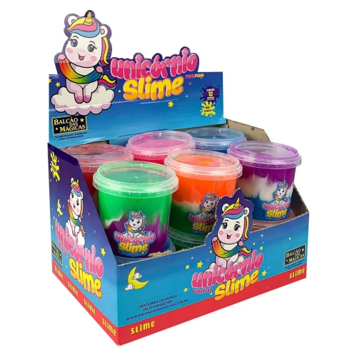 Slime puxa puxa unicórnio 180g sortidas Balcão das Mágicas