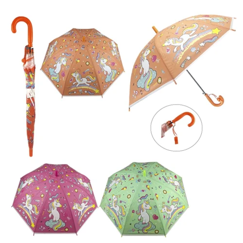 Sombrinha infantil com apito decorada sortido