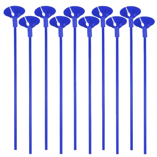 Suporte para balão plástico vareta incolor com 10 unidades Suporte para balão plástico vareta incolor com 10 unidades