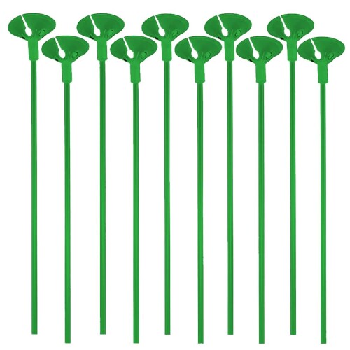 Suporte para balão plástico vareta incolor com 10 unidades Suporte para balão plástico vareta incolor com 10 unidades