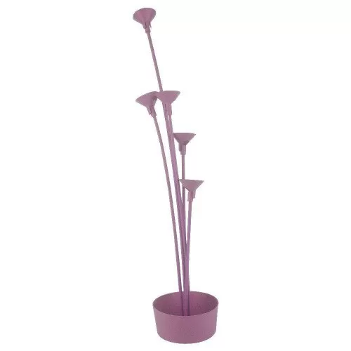 Suporte plástico para balão com 05 unidades sortidas