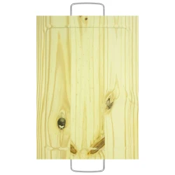 Tábua para carne de madeira com pegador 27x37cm Bio Lar
