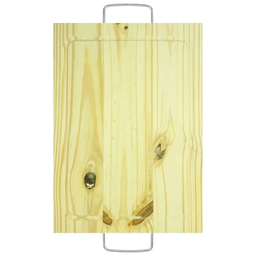 Tábua para carne de madeira com pegador 27x37cm Bio Lar