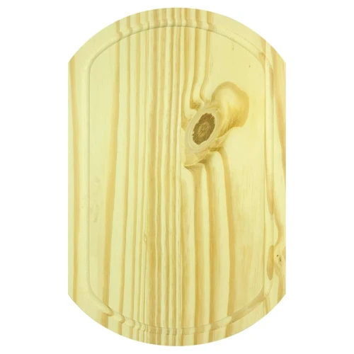 Tábua para carne de madeira oval 45x27cm Bio Lar