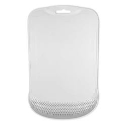 Tábua para carne plástica com escorredor 38x24cm Novo Século