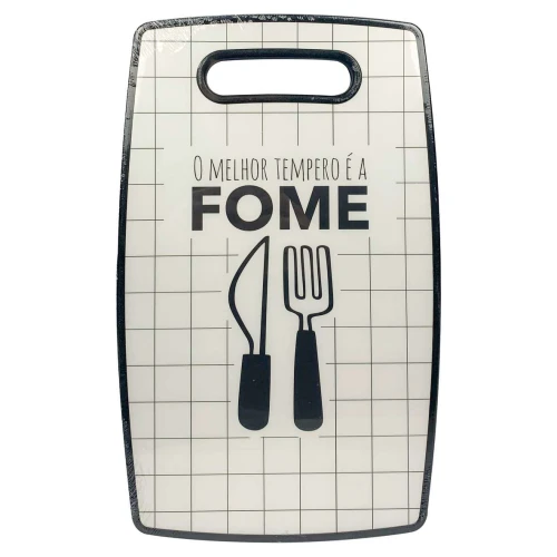 Tábua para carne plástica decorada 36,5x22,5cm sortidas