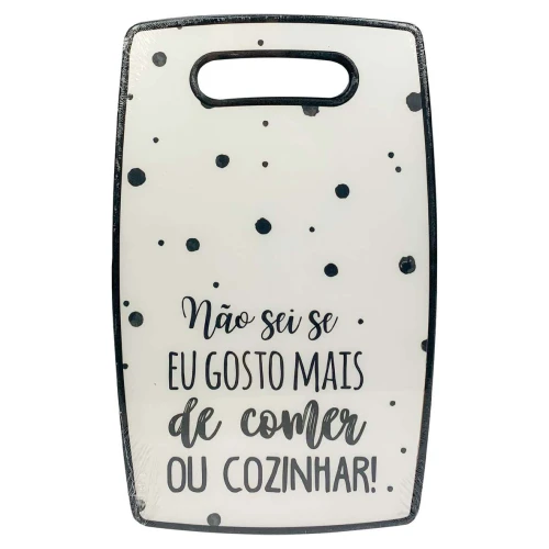 Tábua para carne plástica decorada 36,5x22,5cm sortidas