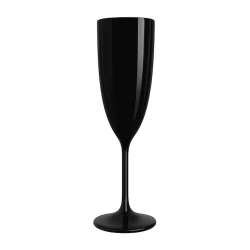 Taça acrílica para champanhe metalizada rose gold 170ml Neoplas