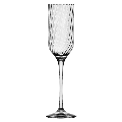 Taça de vidro champanhe transparente Fiore 195ml Nadir