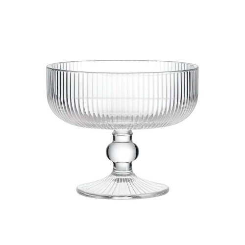 Taça de vidro para sobremesa 320ml canelada Taça de vidro para sobremesa 320ml canelada