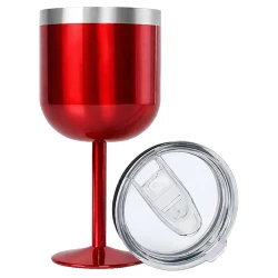 Taça inox térmica com tampa sortidas