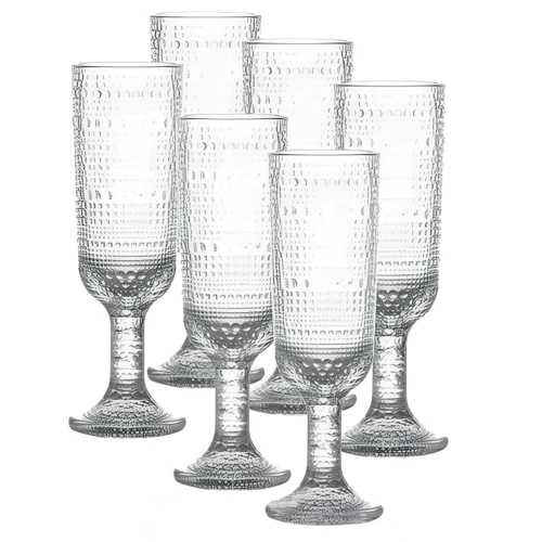 Taça vidro champagne perola 160ml