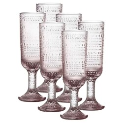 Taça vidro champagne perola rainbow 160ml