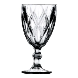 Taça vidro diamond 340ml transparente