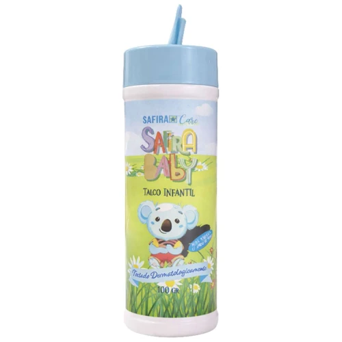 Talco infantil 100gr azul Safira