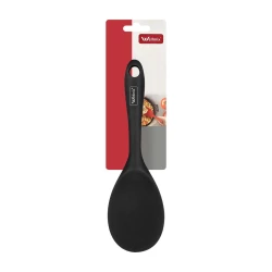 Talher colher de silicone preto cabo curto 22,5cm Wellmix