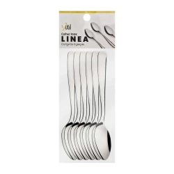 Talher colher refeição inox Línea com 06 unidades 123Útil
