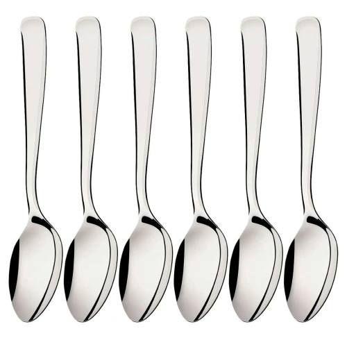 Talher colher refeição inox Línea com 06 unidades 123Útil