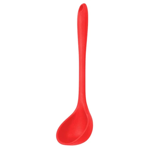 Talher concha de silicone vermelha-preta 28,5cm