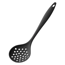 Talher escumadeira de silicone vermelha-preta