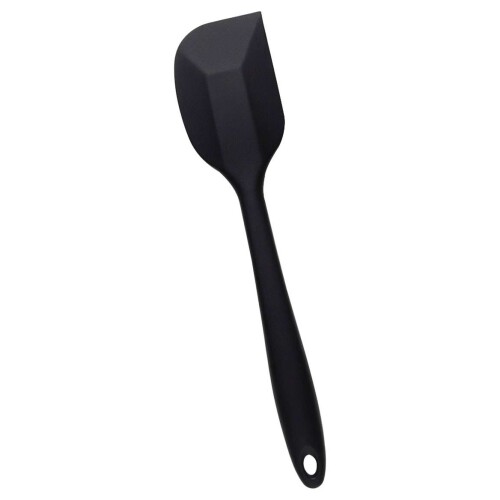 Talher espatula de silicone reta 26,7cm preta