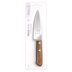 Talher faca de cozinha 24cm inox 5 cabo plástico