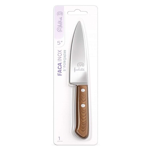 Talher faca de cozinha 24cm inox 5 cabo plástico