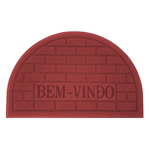 Tapete capacho meia lua emborrachado 58x38cm Tapete capacho meia lua emborrachado 58x38cm