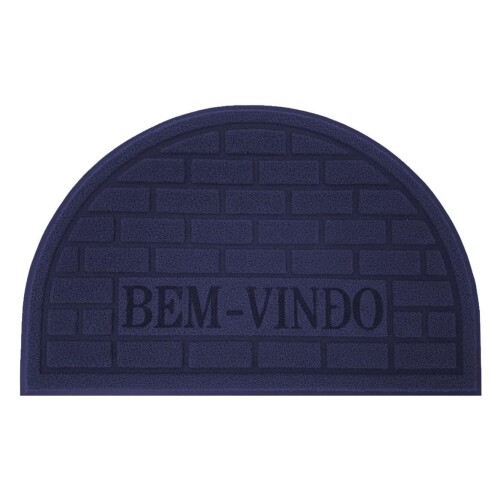 Tapete capacho meia lua emborrachado 58x38cm Tapete capacho meia lua emborrachado 58x38cm