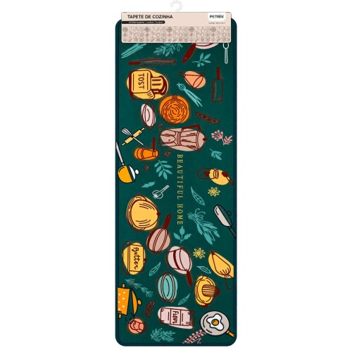 Tapete emborrachado de cozinha 38x118cm Tapete emborrachado de cozinha 38x118cm