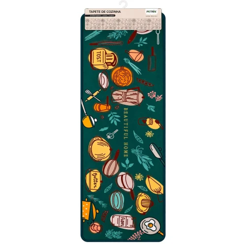 Tapete emborrachado de cozinha 38x118cm Tapete emborrachado de cozinha 38x118cm