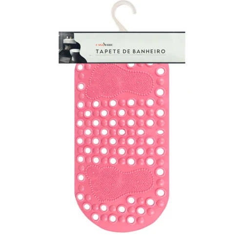 Tapete para banheiro silicone pegada color 37x68cm