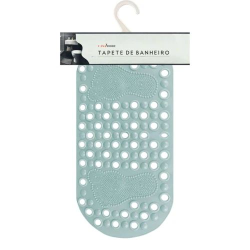 Tapete para banheiro silicone pegada color 37x68cm