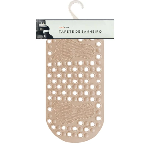 Tapete para banheiro silicone pegada color 37x68cm