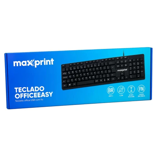 Teclado multimidia usb officeeasy preto Teclado multimidia usb officeeasy preto