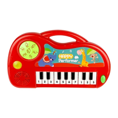 Teclado musical plástico a pilha