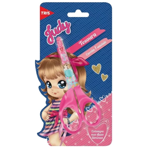 Tesoura escolar judy blister