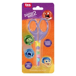 Tesoura escolar licenciada Divertidamente blister Tris
