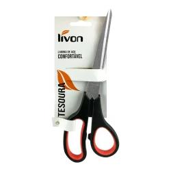 Tesoura multiuso 23cm com cabo preto