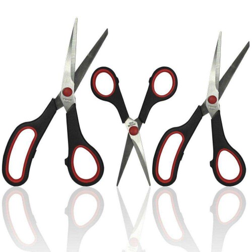 Tesoura multiuso inox kit com 3 unidades