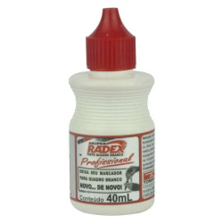 Tinta para pincel quadro branco líquido 40ml vermelho radex (v)