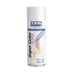 Tinta spray uso geral 350ml branco brilhante Tek Bond
