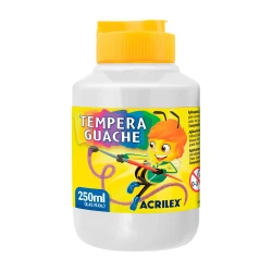 Tinta guache 250ml branca Acrilex