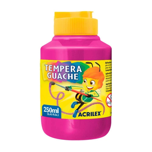 Tinta guache 250ml rosa Acrilex