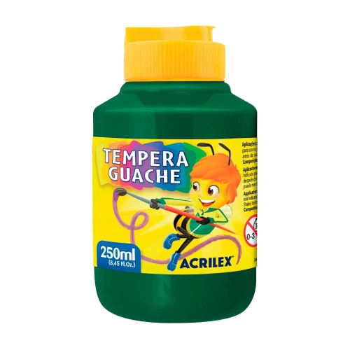 Tinta guache 250ml verde Acrilex
