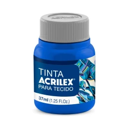 Tinta para tecido azul turquesa 501 37ml Acrilex