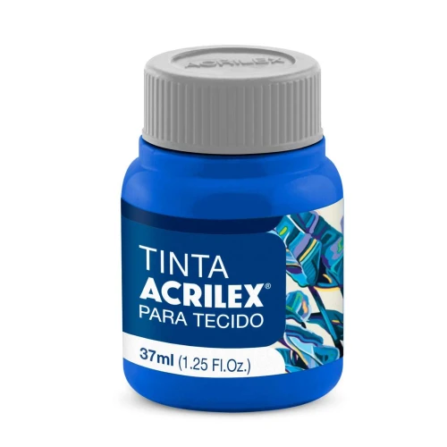 Tinta para tecido azul turquesa 501 37ml Acrilex