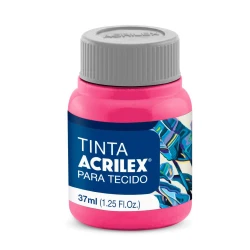 Tinta para tecido pink 527 37ml Acrilex