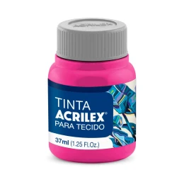 Tinta para tecido rosa escuro 542 37ml Acrilex